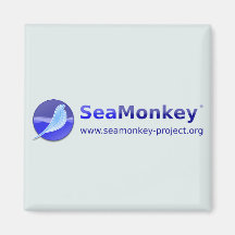 SeaMonkey Projekt - horizontales Logo Magnete
