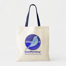 SeaMonkey Projekt - vertikales Logo Leinentaschen