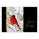 Season'sGreetings - Geschäft - roter Kardinal Grußkarten