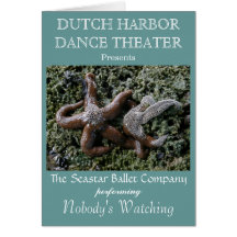 Seastar Ballett, niederländischer Hafen, Alaska Grußkarte