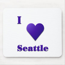 Seattle -- Mitternachtsblau Mousepad