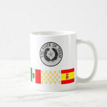 Sechs Flaggen Texas-Becher Teehaferl
