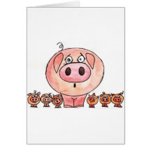 Sechs kleine Schweine Karten