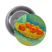 Sechs Orangen durch Vincent van Gogh Anstecknadelbuttons