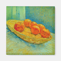 Sechs Orangen durch Vincent van Gogh Magnete