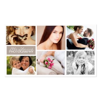 Sechs Pics-Foto-Visitenkarte