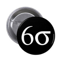 Sechs Sigma (Mageres sechs Sigma) Button