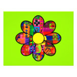 Sechziger-Blumen-Power Individuelle Ankündigskarten