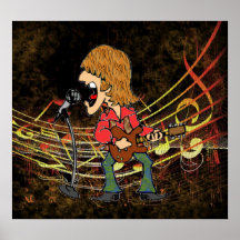 Sechziger-Rocker-Plakat