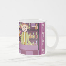 Sechzigerjahre Bar-Deluxe Becher Kaffee Tassen