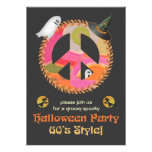 Sechzigerjahre Thema-Halloween-Party-Einladung
