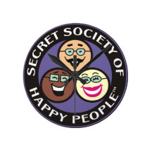 Secret Society of Happy People Clock