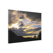 Sedona Himmel Sonnenuntergang Gespannter Galeriedruck