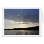 See-Sonnenuntergang Grußkarte