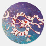 SEEdrache 2 Runde Sticker