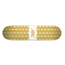 Seepferd-Muster in TAN und in Brown Individuelle Skateboards