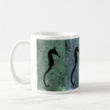 Seepferd-Pop-Kunst Tee Tasse