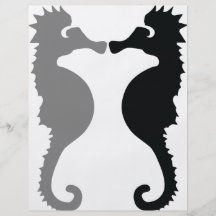 Seepferdeikone Personalisierte Flyer