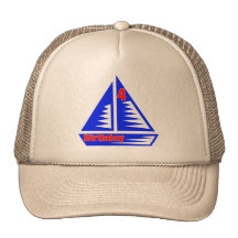 Segelboot-4. Geburtstags-Geschenke Retromützen
