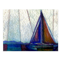 "Segelboot" CricketDiane Ozean-Kunst Postkarten