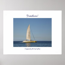 Segelbootkatamaranplakat