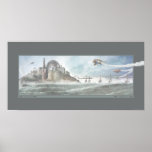 Segeln der sieben Himmel (30x15') Posterdruck