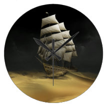 Segeln der Wüste Wanduhr
