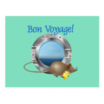 Segeln-Maus auf Ferien Postkarte