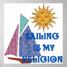 Segeln-Religion Poster