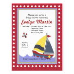Segeln-Segelboot SeeBabyparty-Einladungen