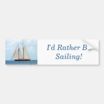 SegelnSchooner BVI, würde ich vielmehr segeln! Auto Aufkleber