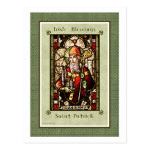 Segen-Digital-Kunst-Postkarte St Patrick irische