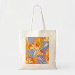 Seguys Kunst-Deko-orange Blumen - Tasche
