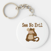 Sehen Sie kein schlechtes Keychain Schlüsselband