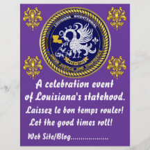 Sehen zweihundertjähriges Karneval-Party Louisiana Flyerbedruckung
