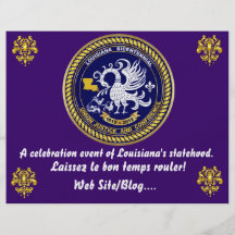 Sehen zweihundertjähriges Karneval-Party Louisiana Vollfarbige Flyer