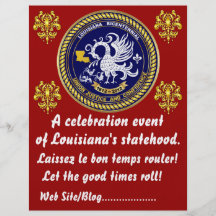 Sehen zweihundertjähriges Karneval-Party Louisiana Flyerbedruckung