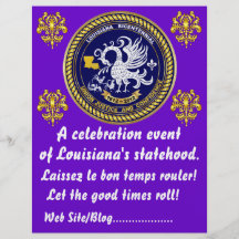 Sehen zweihundertjähriges Karneval-Party Louisiana Flyerbedruckung