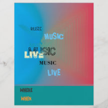 Sehr bunt > Musik-Flyer