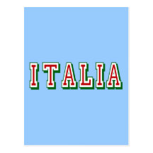 Sehr einfaches dennoch cooles Italien-Logo von Ita Postkarte