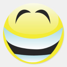 SEHR GLÜCKLICHER SMILEY AUFKLEBER