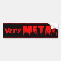 Sehr Metall (rot) Auto Aufkleber