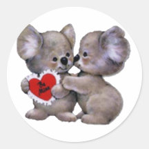 Seien Sie Bergwerk-Koala Runder Aufkleber