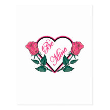 Seien Sie Bergwerk-Rosen - Rosa Postkarten