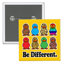 seien Sie ducky Enten des unterschiedlichen lustig Buttons