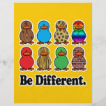 seien Sie ducky Enten des unterschiedlichen lustig Flyer Druck