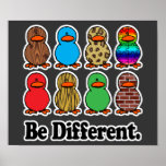 seien Sie ducky Enten des unterschiedlichen lustig Plakatdrucke
