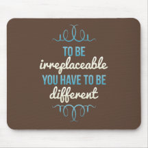 Seien Sie ist verschiedenes blaues Brown unersetzl Mousepad