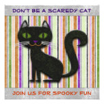 Seien Sie nicht erschrockener Halloween-Katzen-dek Personalisierte Ankündigungen