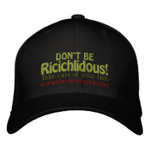 Seien Sie nicht Ricichlidous! Bestickte Kappe
